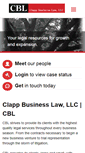 Mobile Screenshot of clappbusinesslaw.com